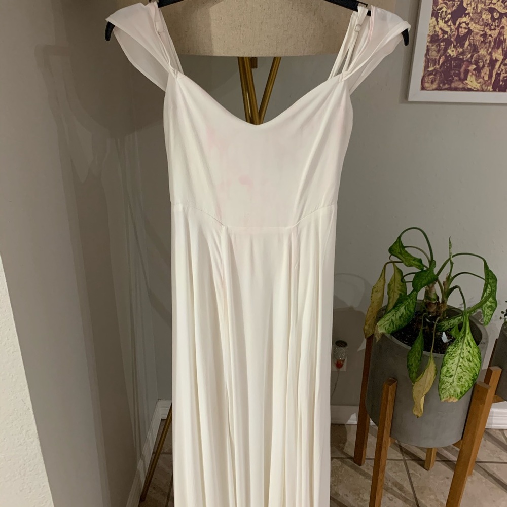 Reformation white dress size 6